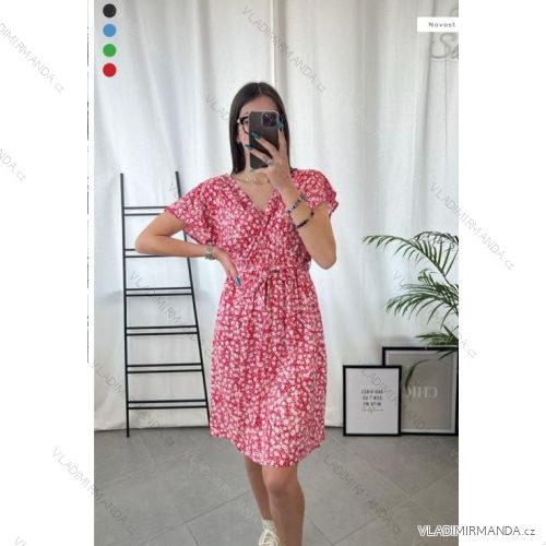 Sommerkleid Carmen aus Musselin für Damen (Einheitsgröße S/M) ITALIAN FASHION IMWE231506