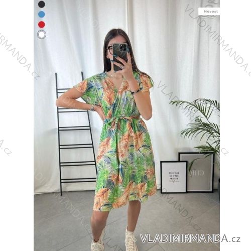 Sommerkleid Carmen aus Musselin für Damen (Einheitsgröße S/M) ITALIAN FASHION IMWE231506