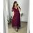 Kleid Lang Elegant Party Kurzarm Damen Übergröße (2XL-4XL) ITALIAN FASHION IMPSH233589V schwarz 50/52
