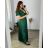 Langes, lässiges Kurzarmkleid für Damen (XL/2XL GROSSE GRÖSSE) ITALIAN FASHION IMPSH245441A Gold XL/2XL