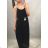 Langes ärmelloses Sommerkleid für Damen (UNI SM) ITALIAN MODE IMD20200IM4 weiß S / M