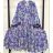 Damen-Sommerkleid mit 3/4-Ärmeln (Einheitsgröße S/M) ITALIAN FASHION IMPEM24g34