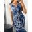 Ärmelloses Icecool-Sommerkleid für Damen (M/L, XL/2XL) AINUOSI ITALIAN FASHION IMB249079 -   blau -   XL/2XL