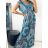Ärmelloses Icecool-Sommerkleid für Damen (M/L, XL/2XL) AINUOSI ITALIAN FASHION IMB249079 -   blau -   XL/2XL