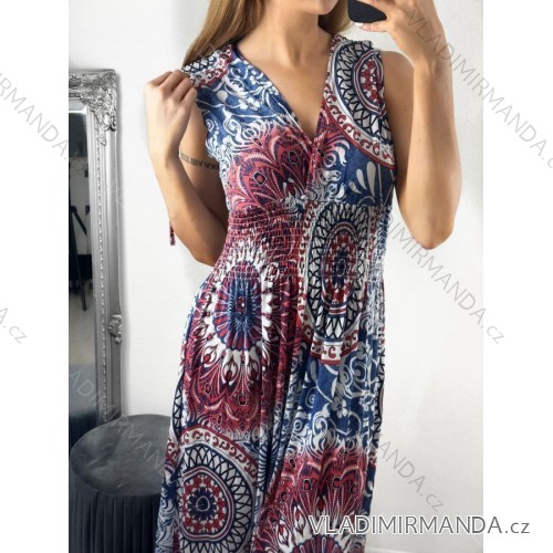 Ärmelloses Icecool-Sommerkleid für Damen (M/L, XL/2XL) AINUOSI ITALIAN FASHION IMB249079 -   rot -   M / L