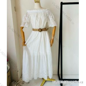 Trägerloses Sommer-Boho-Spitzenkleid für Damen (Einheitsgröße S/M) ITALIAN FASHION IMPEM23IND7712