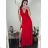 Langes Chiffon-Kurzarmkleid für Damen (S/M ONE SIZE) ITALIAN FASHION IMWGS231048 -   béžová smetanová -   S / M