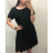 Damen-Kurzarmkleid aus Spitze (UNI S-M) ITALIAN FASHION IMD20028 S / M / L weiß