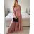 Langes, elegantes, ärmelloses Partykleid für Damen (S/M EINHEITSGRÖSSE) ITALIAN FASHION IMPBB2480872bl -   růžová starorůžová -   S / M