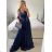 Langes, elegantes, ärmelloses Partykleid für Damen (S/M EINHEITSGRÖSSE) ITALIAN FASHION IMPBB2480872bl -   růžová starorůžová -   S / M