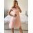 Kurzes Partykleid für Damen aus Tüll und Spitze (Einheitsgröße S/M/L) ITALIAN FASHION IMHMS23173 -   hellblau -   M / L