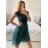 Kurzes Partykleid für Damen aus Tüll und Spitze (Einheitsgröße S/M/L) ITALIAN FASHION IMHMS23173 -   hellblau -   M / L