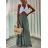 Damen Langarmkleid mit langen Ärmeln (XL / 2XL EINE GRÖSSE) ITALIENISCHE MODE IM421067 zelená khaki S / M