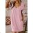 Kurzärmliges Sommerkleid aus Baumwolle für Damen (S / M / L / XL ONE SIZE) ITALIAN FASHION IMD22472 M / L schwarz