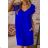 Kurzärmliges Sommerkleid aus Baumwolle für Damen (S / M / L / XL ONE SIZE) ITALIAN FASHION IMD22472 M / L schwarz