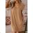 Kurzärmliges Sommerkleid aus Baumwolle für Damen (S / M / L / XL ONE SIZE) ITALIAN FASHION IMD22472 M / L schwarz