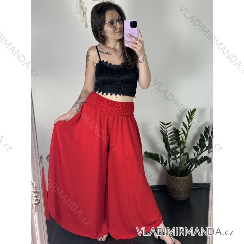 Lange Sommer-Haremshose für Damen (Einheitsgröße S/M/L) ITALIAN FASHION IMD24199/DR