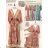 Langärmliges Sommer-Hemdkleid für Damen (S/M/L Einheitsgröße) INDIAN FASHION IMWY23123
