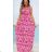 Sommerkleid mit 3/4-Ärmeln für Damen (Einheitsgröße S/M) INDIAN FASHION IMPEM23CA772