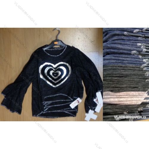 T-Shirt langärmliges jugendlich Mädchen (4-14 Jahre) ITALIENISCHE MUTTER 3277IMM
