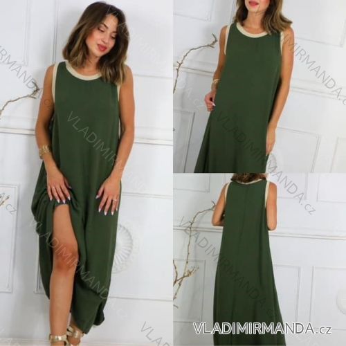 Langes Partykleid mit Riemchen für Damen (Einheitsgröße S/M) ITALIAN FASHION IMM235602