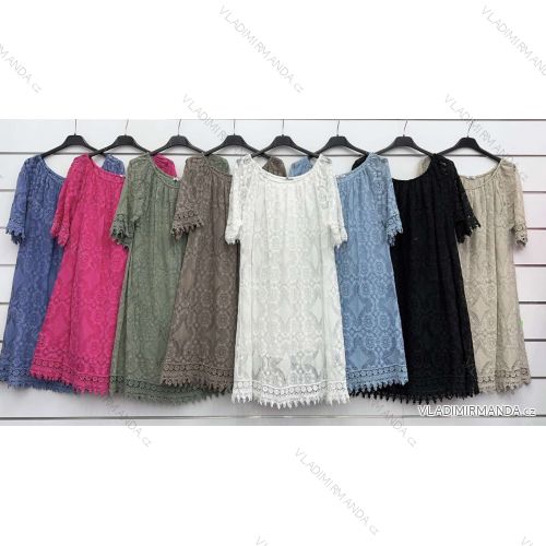 Sommerkleid Carmen aus Musselin für Damen (Einheitsgröße S/M) ITALIAN FASHION IMWE231506