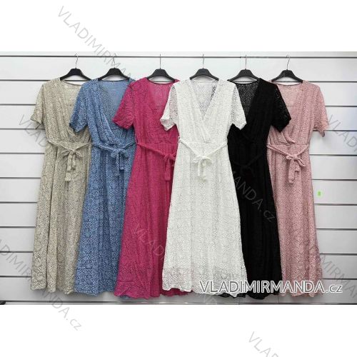 Sommerkleid Carmen aus Musselin für Damen (Einheitsgröße S/M) ITALIAN FASHION IMWE231506