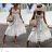 Trägerloses Sommer-Boho-Spitzenkleid für Damen (Einheitsgröße S/M) ITALIAN FASHION IMPEM24IND7712