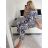 Sommer-Tunika-Set für Damen mit langen Ärmeln und Rock mit langen Tupfen (uni s / m) ITALIAN FASHION IMM20118