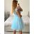 Kurzärmliges Kleid aus Spitze und Baumwolle für Damen (Einheitsgröße S/M) ITALIAN FASHION IMM23M7267