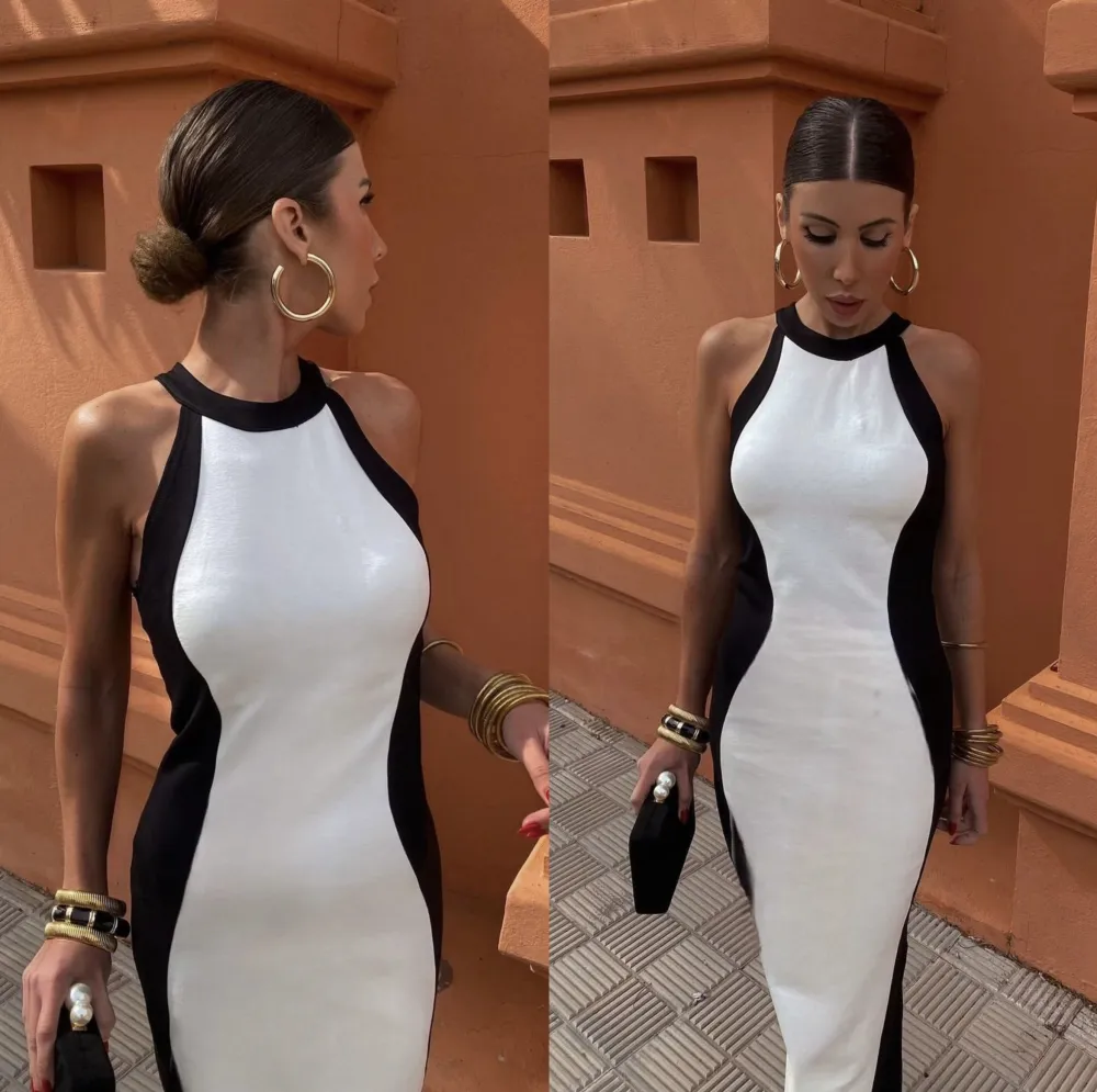 Damen-Sommerkleid mit kurzen Ärmeln (S/M EINHEITSGRÖSSE) ITALIAN FASHION IMPBB23F10868B