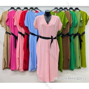 Kleid Oversize Kurzarm Damen (4XL/5XL ONE SIZE) ITALSKÁ MÓDA IM422026