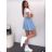 Langer Damenrock (S/M EINHEITSGRÖSSE) ITALIAN FASHION IMPGM2321227 -   hellblau -   S / M