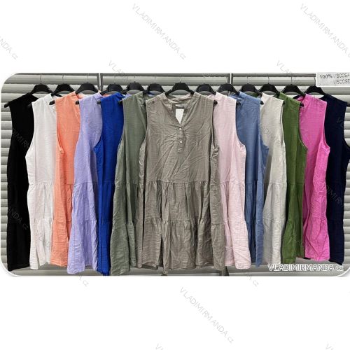 Kleid mit 3/4 Ärmeltasche für Damen (uni sl) ITALIAN Fashion IM3181746