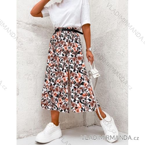 Langes Chiffon-Kurzarmkleid für Damen (S/M ONE SIZE) ITALIAN FASHION IMWGM23456