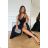 Damen Plus Size (42-46) langes elegantes ärmelloses Partykleid POLISH FASHION PMLBC23265-10 -   schwarz -   38