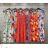 Langes Chiffon-Kurzarmkleid für Damen (S/M ONE SIZE) ITALIAN FASHION IMWGS231048