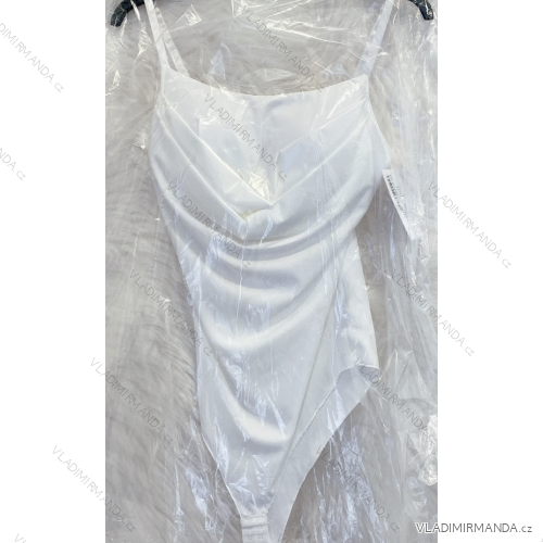 Langes Chiffon-Kurzarmkleid für Damen (S/M ONE SIZE) ITALIAN FASHION IMWGS231048 -   weiß -   S / M