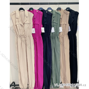 Ärmelloser langer Hemdoverall für Damen (Einheitsgröße S/M) ITALIAN FASHION IMPMD2410656