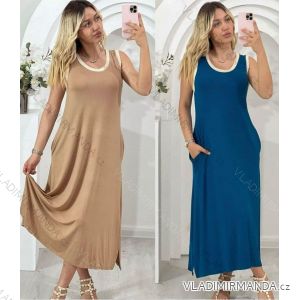 Šaty dlouhé společenské elegantní plesové dámské (UNI S/M) ITALSKÁ MÓDA IMM20912
