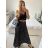 Sommerkleid Carmen aus Musselin für Damen (Einheitsgröße S/M) ITALIAN FASHION IMWE231506 -   schwarz -   S / M