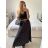 Sommerkleid Carmen aus Musselin für Damen (Einheitsgröße S/M) ITALIAN FASHION IMWE231506 -   schwarz -   S / M