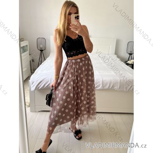 Sommerkleid Carmen aus Musselin für Damen (Einheitsgröße S/M) ITALIAN FASHION IMWE231506