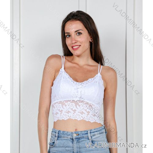 Damen-Träger-Spitzenoberteil/Camisole (S/M EINHEITSGRÖSSE) ITALIAN FASHION IMPBB22136hb/DUR