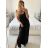 Langärmeliges Sommerkleid für Damen (Einheitsgröße S/M) ITALIAN FASHION IMPES238990 -   schwarz -   M / L