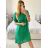 Sommerliches Leinen-Hemdkleid für Damen (L/XL EINHEITSGRÖSSE) ITALIAN FASHION IM722LENA/DR - Schwarz - S/M