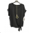 Tunika Kurzarm Frauen (uni s-l) ITALIAN FASHION IMD20123 M / L Kerosin