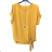 Tunika Kurzarm Frauen (uni s-l) ITALIAN FASHION IMD20123 M / L Kerosin