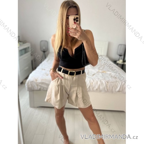 Langes Chiffon-Kurzarmkleid für Damen (S/M ONE SIZE) ITALIAN FASHION IMWGM23456 -   dunkelbeige
 -   S / M