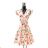 Langärmeliges Sommerkleid für Damen (Einheitsgröße S/M) ITALIAN FASHION IMPES238990  růžová lososová